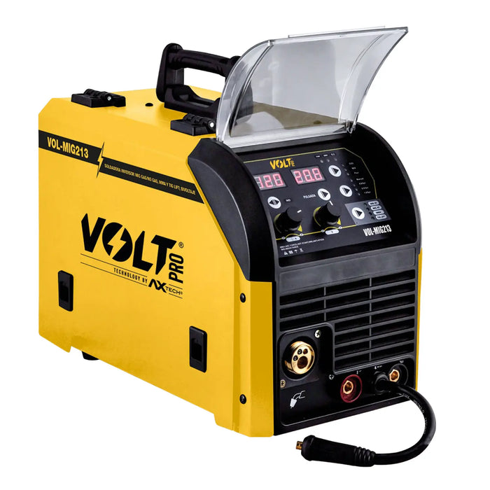 Soldadora Inversora VOL-MIG213 MIG/TIG Lift/MMA | 200A | Bi-voltaje 110V/220V
