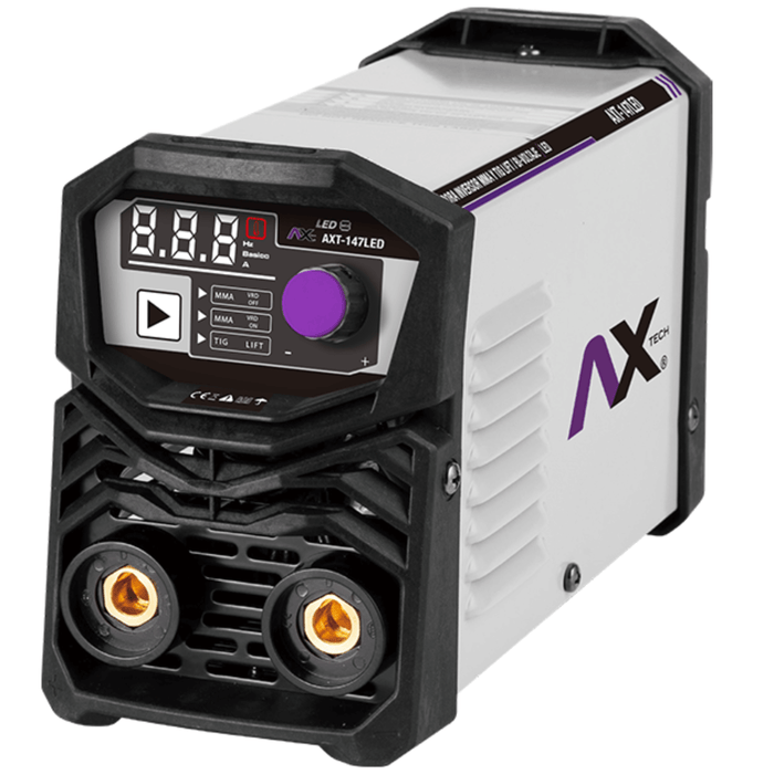 Soldadora Inversor Electrodo Y Tig Lift Bi-Voltaje Con Maletin Incluido AXT-147LED